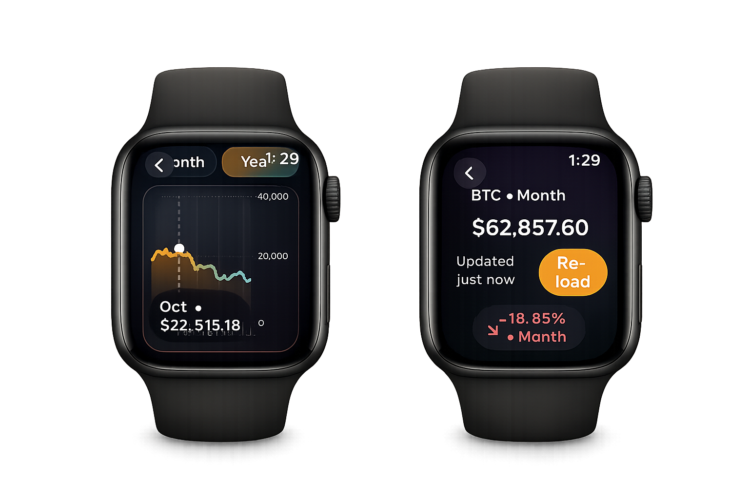 WristFolio Apple Watch previews